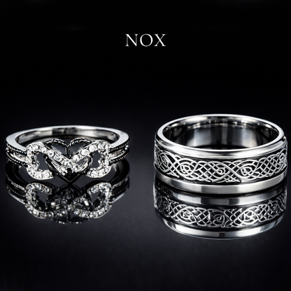 NOXARIS Partnerringe – Dunkler Luxus