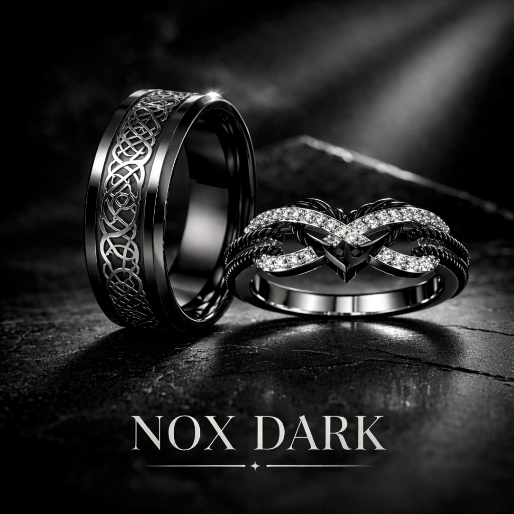 NOXARIS Partnerringe – Dunkler Luxus